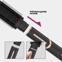 Sèche-Cheveux Brosses Chauffantes et Lisseur 7 en 1 Haute Vitesse avec Têtes Interchangeables, Ionique, Professionnel pour Salon de Beauté