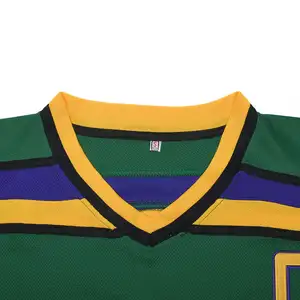 Maglia da Hockey su ghiaccio in Twill con ricamo personalizzato in poliestere professionale OEM