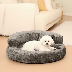 Customized Plush Dog <strong>Bed</strong> Soft Comfortable and Warm Round <strong>Pet</strong> cat <strong>Bed</strong> Medium and <strong>Small</strong> Dog Sofa <strong>Bed</strong> Doughnut - Product Image 2