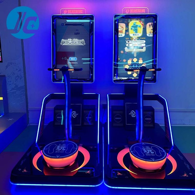 JC Dynamic Interactive Coin-Operated Video Game Heavy-Duty Arcade Dance Machine LED Platform Machine Multi-Games