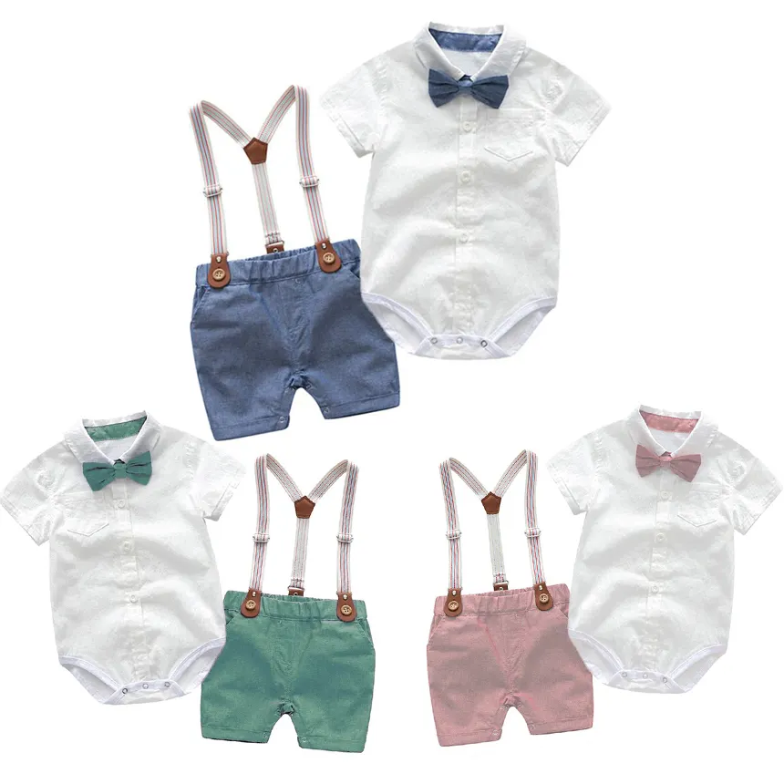 1歳新生児デザイナー小さな幼児高級18-24ヶ月6-9ヶ月男の子服コットンロンパーススーツ幼児男の子