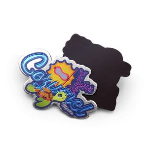 Aimants de réfrigérateur souvenirs de Cozumel, Mexique, en aluminium 3D gaufré, fabriqués sur mesure en usine - Product Image 6