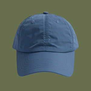 Baseball Cap Quick-Drying Lightweight Breathable Sun Protection Outdoor Unisex Duckbill Hat Navy Blue Solid Color - Product Image 1