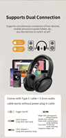 Nouveau Casque Sans Fil Supra-Auriculaire 2-en-1 CES 2026 avec Écouteurs Interchangeables et Réduction de Bruit ENC P9 Pro Max
