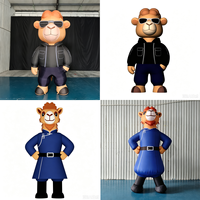 Mascotte gonflable géante personnalisée de 4 m, résistante au soleil, en tissu Oxford imperméable, pour la publicité d'événements commerciaux