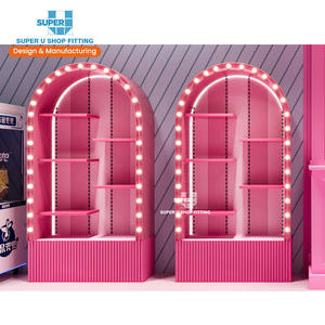 Au détail Led Éclairage Arqué Griffe Boutique Vitrine Personnalisé <span class=keywords><strong>Action</strong></span> Figure Magasin Meubles Verre Jouet Cadeau Boutique Affichage Vitrine - Product Image 1