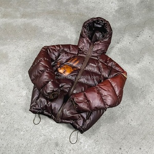 Winter Wear <b>Zip</b> <b>up</b> Heat Reactive Fabric Down <b>Jacket</b> Custom Design Warm Windbreaker Coat Puffer Down Heat Reactive <b>Jacket</b> for Men - Product Image 1