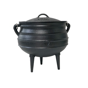 Potjie <span class=keywords><strong>de</strong></span> <span class=keywords><strong>hierro</strong></span> fundido <span class=keywords><strong>de</strong></span> 3 patas presazonadas, <span class=keywords><strong>olla</strong></span> <span class=keywords><strong>de</strong></span> sopa Sudafricana para exteriores con tapa, Horno Holandés, hornos holandeses <span class=keywords><strong>de</strong></span> <span class=keywords><strong>hierro</strong></span> fundido - Product Image 2