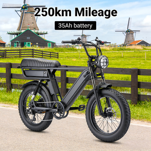 Bicicletas eléctricas <span class=keywords><strong>con</strong></span> neumáticos gruesos <span class=keywords><strong>de</strong></span> 20 pulgadas, 48V 250W Y20 Pro Max, <span class=keywords><strong>bicicleta</strong></span> eléctrica <span class=keywords><strong>con</strong></span> doble batería, suspensión <span class=keywords><strong>trasera</strong></span>, libre <span class=keywords><strong>de</strong></span> impuestos, en stock en la UE. - Product Image 1