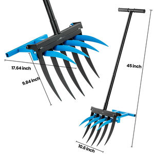 Horquilla Ancha para Jardín JH-Mech, Mango en Forma de T Eficiente, Ahorro de Energía, Horquilla Ancha de Acero, Cultivador Manual para Triturar la Tierra - Product Image 2