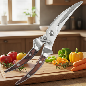 กระดูกไก่กรรไกรสแตนเลสใบมีดสัตว์ปีกกรรไกรฤดูใบไม้ผลิหนักโหลดยูทิลิตี้กรรไกรบ้านร้านอาหาร - Product Image 1