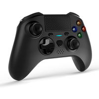 Manette de Jeu Sans Fil Double Vibration Personnalisable avec Lumière RGB, Contrôle Tactile et Six Axes pour PC