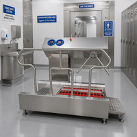 SUS304 Edelstahl Stiefelwaschanlage Automatische Stiefelwaschmaschine Hygiene-Reinigungsstation für Schlachthöfe und Verarbeitungsanlagen