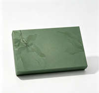 Ensemble de boîtes cadeaux rigides à imprimé floral avec sac de shopping en papier assorti, boîte rigide de luxe pour l'emballage de cadeaux tels que des foulards, des châles et des textiles