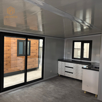 Villa Préparée de Luxe 40Pieds 20Pieds, Maison Conteneur Portable et Extensible à 2, 3, 4, 5 Chambres