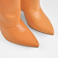 Bottes hautes pour femmes, nouvelle conception d'usine, saison automne 2021, chaussures à talons compensés, petit MOQ, prix de gros