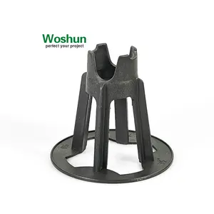 Professional 25mm-90mm Flat Base Rebar Chairs Factory Wholesale Concrete Spacer Plastic Rebar Chair Plastic Rebar Spacer Chair