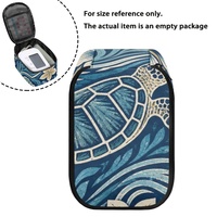 Tas Penyimpanan Monitor Tekanan Darah Motif Penyu Laut Hawaii Kustom, Bahan Poliester dengan Ritsleting
