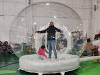Dôme de fête commercial transparent pour enfants, globe de neige gonflable, bulle gonflable, château gonflable, tente de jeu