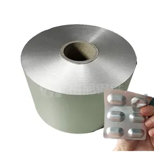 0.016-0.2mm Thickness 8011 Large Aluminum Foil Roll Medicine Packing Pharmaceutical Packing Aluminum Blister Foil Sealing
