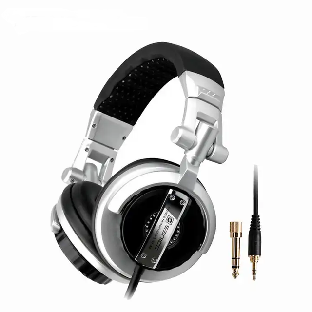 Sound Li Wired Hifi DJ Monitor Headphone LED Battery for Electronic Organ VR Room Recording Studio Director Film Spring Line