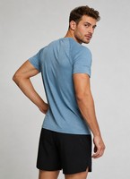 T-Shirt Sportiva da Uomo di Alta Qualità, Anti-Pilling, Traspirante, Morbida, Elasticizzata, Design Personalizzato OEM, Logo Stampato, Assorbente