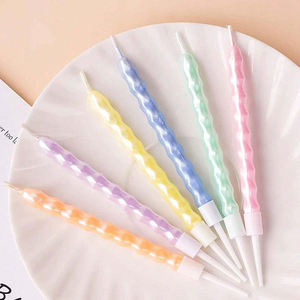 Adorno Personalizado <span class=keywords><strong>de</strong></span> Metal para Pastel KLS, Decoración para Hornear Postres y Cupcakes <span class=keywords><strong>de</strong></span> Boda y <span class=keywords><strong>Cumpleaños</strong></span> Arcoíris, Vela Fina en Espiral <span class=keywords><strong>de</strong></span> Feliz <span class=keywords><strong>Cumpleaños</strong></span> para Pascua - Product Image 3