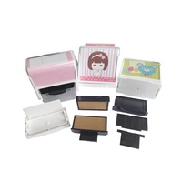Logo vierge auto-encreur imperméable à l'eau Timbre nominatif de vêtements personnalisé pour la fabrication de timbres de vêtements pour enfants 30*10mm 5 couleurs d'encre