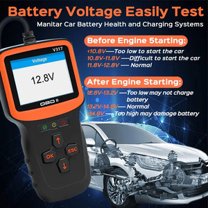 OBDII/EOBD tarama aracı V317 <span class=keywords><strong>OBD2</strong></span> tarayıcı otomatik araba motor teşhis aracı arıza kodu ile temizle okuyucu - Product Image 3