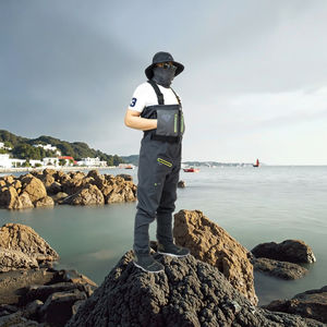 Histar WADER DE POITRINE IMPERMÉABLE RESPIRANT Haute Qualité 4 COUCHES BW FABRICUP) + <span class=keywords><strong>BOTTES</strong></span> PVC Wader De Pêche Professionnel - Product Image 4