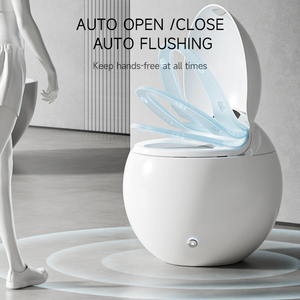 WC intelligent avec buse UV, entièrement automatique, électrique, intelligent, siège large, montage au sol, cuvette allongée, siphon en S, télécommande - Product Image 6