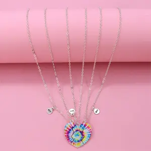 Colourful 3 Pezzo BFF Dello Smalto Del Pendente Del Cuore Della Collana Per Bambini Regali Di Compleanno Unici per il Migliore <span class=keywords><strong>Amico</strong></span> - Product Image 1