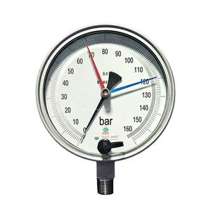 Manomètre en acier inoxydable Haofeng 60 mm 0-160 bars Précision Utilisation industrielle - Product Image 1