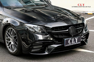 Kit de carrosserie pour Mercedes 2017 — 2019 <span class=keywords><strong>classe</strong></span> <span class=keywords><strong>E</strong></span> W213, mise à niveau E63S <span class=keywords><strong>Amg</strong></span> 1:1, pare-boue de protection arrière avec embouts, offre spéciale - Product Image 2