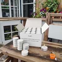 Bougie chauffe-plat sans fumée de haute qualité, à base de plantes naturelles, petite bougie longue durée pour le thé, cire chauffante pour infusion de thé