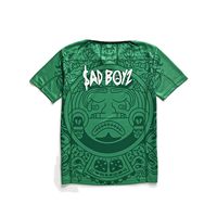 Vente en gros d'usine, maillot de football personnalisé du Mexique, uniforme de football rétro $AD BOYZ par Junior H V2, maillot de football vert