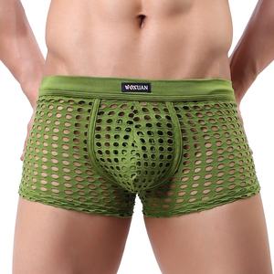 Boxers drôles pour hommes Shorts en maille creuse confortables See Through Beach Thong Maillot <span class=keywords><strong>de</strong></span> <span class=keywords><strong>bain</strong></span> Sous-vêtements Slip Board Shorts - Product Image 4