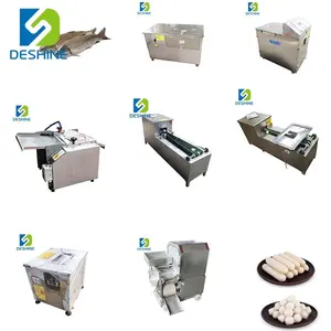 Fish processing line fish scaling gutting machine fish back opening machine