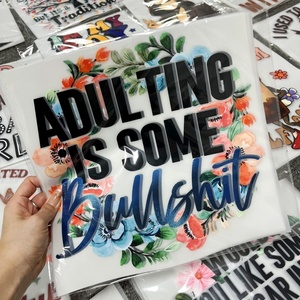 Adesivi Personalizzati a Trasferimento Termico per Magliette, Pronti per la Spedizione, Basso MOQ, Lavabili, Stampa DTF a Colori HD, Decalcomanie Regalo per la Mamma - Product Image 3