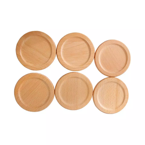 High Quality Round Wood Coaster Set for Coffee Blank Pallet <b>Cup</b> <b>Mat</b> Tray With Embossed and Cut Features - Product Image 4