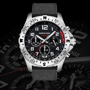 Orologi solari MACH 2 bordo nord per gli uomini 2024 MACH2 nuova auto solare cronografia orologi al quarzo pilota impermeabile 50M - Product Image 3