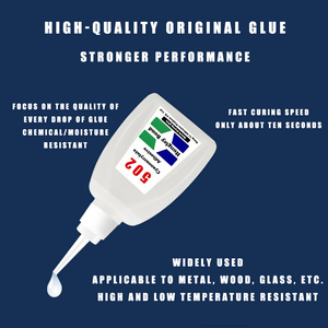 Strong CA <strong>Glue</strong> All-Purpose Cyanoacrylate Adhesive for Wood Metal Ceramic Rubber <strong>Leather</strong> and Fiberglass Quick-drying <strong>Glue</strong> - Product Image 3