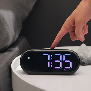 Thời trang hàng đầu LED đồng hồ báo thức Đa-Chức năng hiển thị kỹ thuật số RGB hiện đại trang trí đồng hồ Đối với trang chủ - Product Image 5