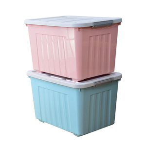 Multifunction Cheap Plastic Storage Box Bin With Handle Stackable Storage Container