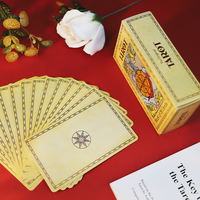 Карточные игры с логотипом на заказ, потрясающие игральные карты, Лидер продаж, потрясающие карты Таро С путеводителем