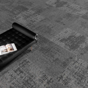 Thân thiện với môi chống cháy đảo ngược cách âm 50x50 PVC ủng hộ đệm Polyester văn phòng thương mại sàn thảm gạch - Product Image 1