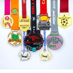 Hợp kim kẽm huy chương thể thao tùy chỉnh với dây buộc cho Marathon RUNNERS đi xe đạp sự kiện tập thể dục thách thức và ngoài trời phiêu lưu giải thưởng - Product Image 4