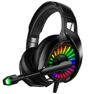 RGB 7.1 Headset Gaming Virtual Dalam Stok untuk Game PS4 /PS3/ PC Kabel Headphone Gamer dengan Laporan Audit BSCI, ISO