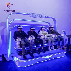 Système de cinéma interactif VR pour quatre personnes - Construction métallique, impression numérique, utilisation en intérieur pour parcs d'attractions commerciaux - Product Image 4