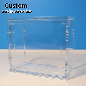 Tùy chỉnh etb hiển thị trường hợp với nam châm Nắp Acrylic tăng cường hộp hiển thị trường hợp với vít lắp ráp đóng cửa bảo vệ trường hợp - Product Image 6